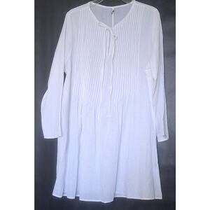 MISSLOOK White Tunic Top Size Large